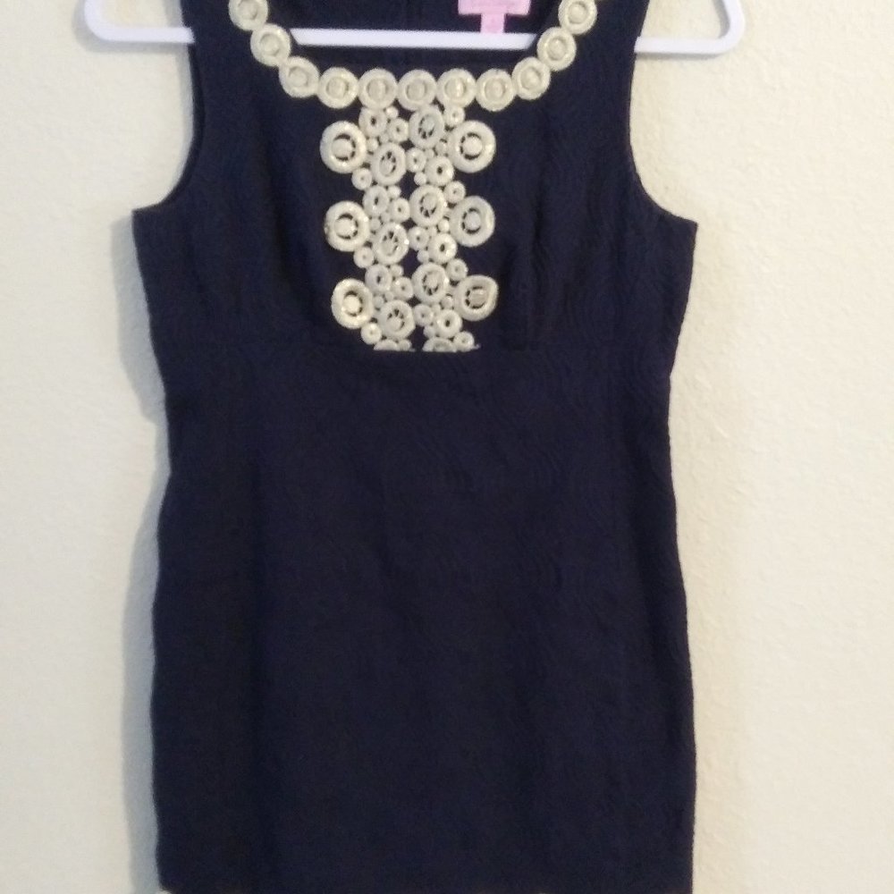 Lili Pulitzer Blue Mini Dress.Size 2